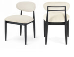 Riccio - Side Chair (Set of 2) - Black Frame