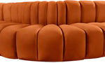 Arc - Velvet 6 Piece Curved Modular Sofa