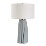 Cover Up - Sculpted Table Lamp - Blue / Silver
