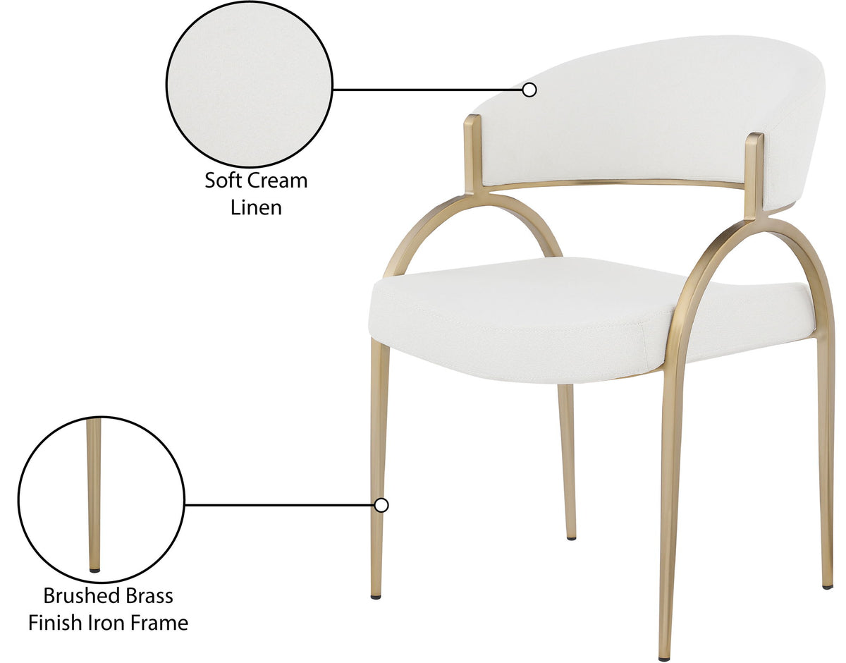 Privet - Dining Chair (Set of 2) - Gold Base