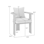 Ciela - Outdoor Dining Chair With Rattan Trim Aluminum Frame And Clouded Taupe Cushion (Set of 2) - Dark Bronze / Gray