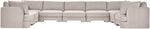 Hammond - Velvet Performance Fabric Upholstered 9 Piece Sectional