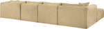 Shaggy - 5 Piece Modular Sectional With Chaise And Ottoman