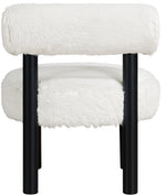 Ambre - Vegan Shearling Fabric Upholstered Accent Chair