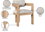 Sacha - Linen Dining Chair With Natural Base (Set of 2)