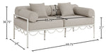 Portofino - Resilient Water Repellent Fabric 69.75" Upholstered Outdoor Patio Loveseat