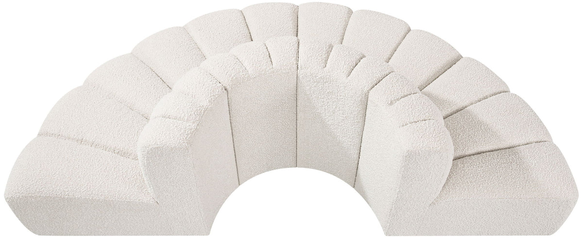 Arc - Boucle Fabric 4 Piece Modular Sofa