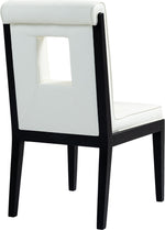 Gwendolyn - Faux Leather Dining Side Chair With Black Frame (Set of 2)