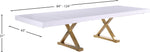 Excel - Extendable Dining Table with Gold Base