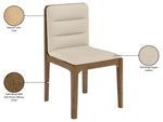 Ellis - Vegan Leather Upholstered Dining Chair (Set of 2) - Brown Base