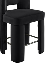 Zuno - Velvet Performance Fabric Upholstered Counter Stool (Set of 2)