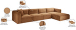 Shaggy - Fabric 4 Piece Modular Sectional