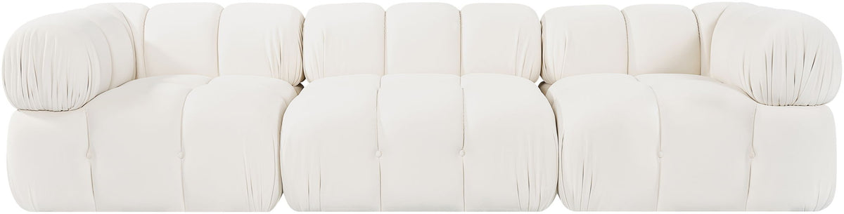 Orin - Velvet Performance Fabric Upholstered 3 Piece Modular Sofa
