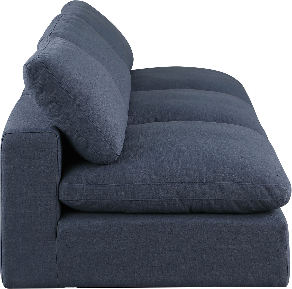Comfy - Linen Modular Armless Sofa 3 Seats