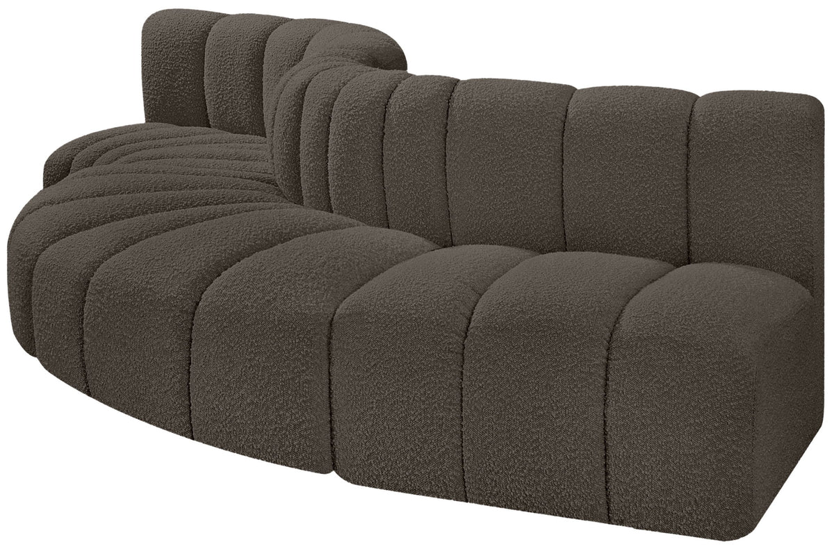 Arc - Boucle Fabric 5 Piece Modular Sofa