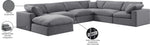 Comfy - 7 Piece Velvet Modular Sectional With Chaise