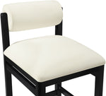 Roundhill - Faux Leather Counter Stool - Black Frame