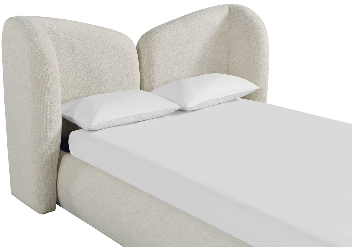 Elowen - Chenille Fabric Upholstered Bed