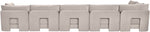 Hammond - Velvet Performance Fabric Upholstered 6 Piece L-Shaped Armless Sectional