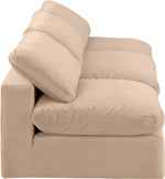 Comfy - Velvet Modular Armless Sofa 3 Seats