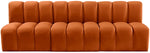 Arc - Velvet 3 Piece Modular Straight Sofa
