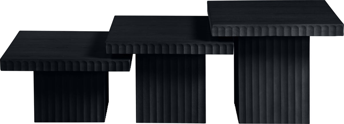 Spencer - Oak Veneer 3 Piece Coffee Tabl