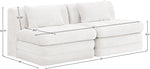 Stellar - 2 Piece 76" Upholstered Modular Armless Loveseat