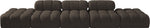 Ames - 5 Piece Boucle Upholstered Modular Sofa With 2 Armless Seats