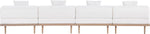Laguna - 4 Piece 142" Upholstered Outdoor Patio Modular Armless Sofa