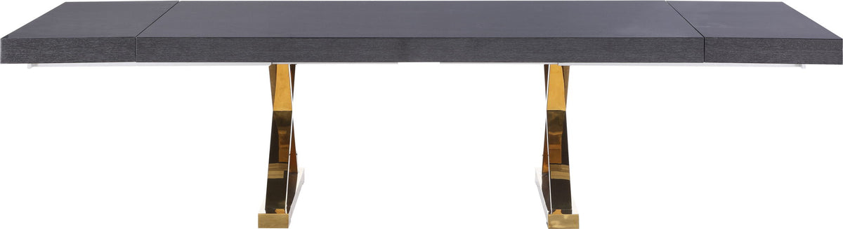 Excel - Extendable Dining Table with Gold Base