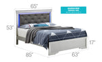 Glory Furniture - Lorana - Bed With LED