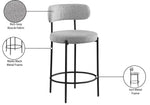 Beacon - Boucle Fabric Stool (Set of 2)