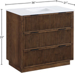 Willard - Engineered Stone And Solid Wood Bathroom Vanity