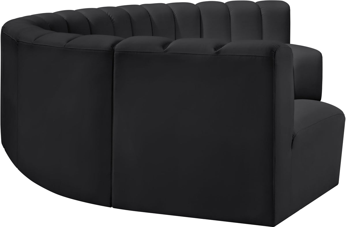 Arc - Faux Leather 7 Piece U-Shaped Modular Sofa