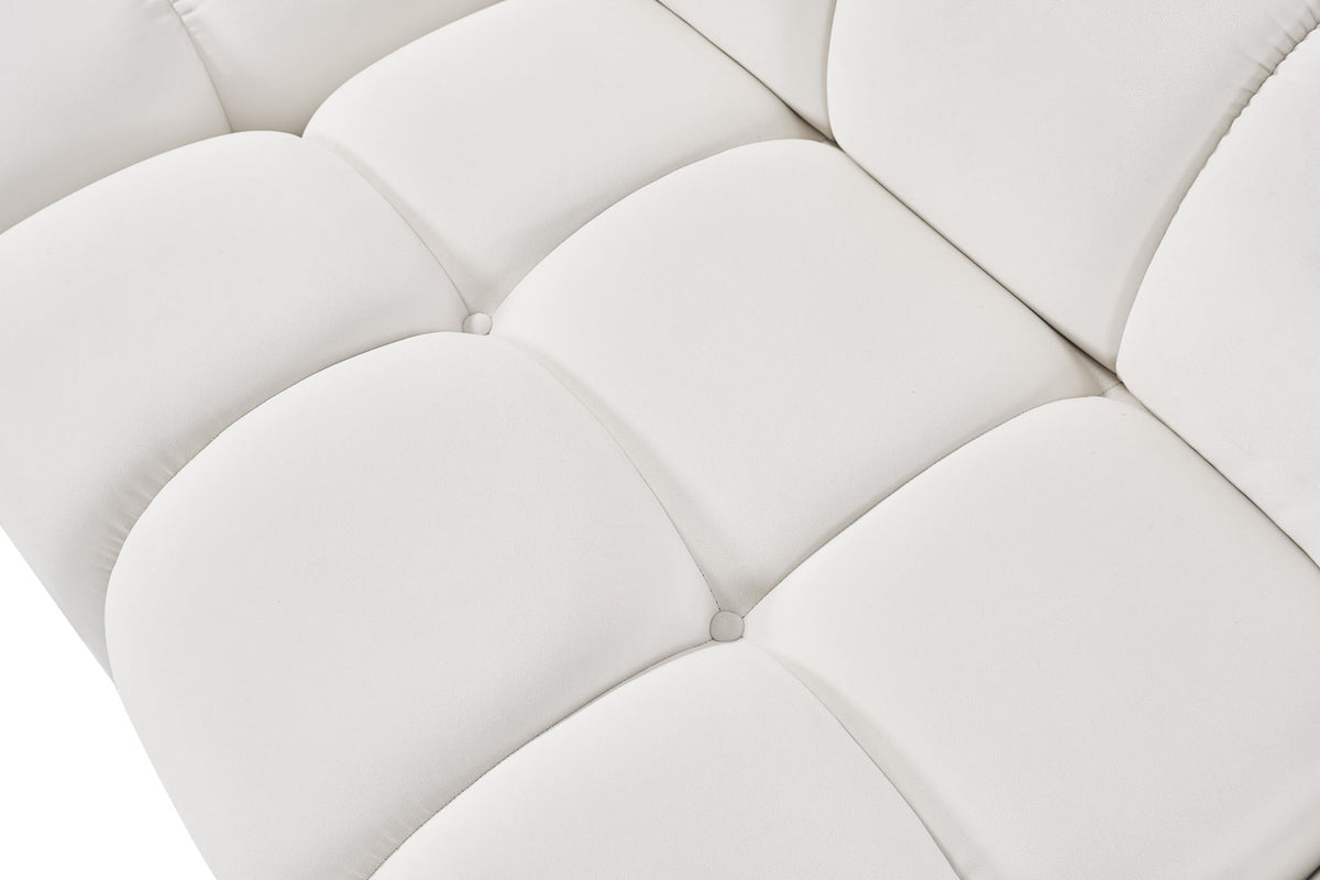 Orin - Velvet Performance Fabric Upholstered Modular Ottoman