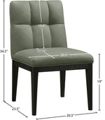 Adrian - Dining Side Chair (Set of 2) - Black Legs