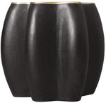 Melange - Even And Flow Round End Table - Black