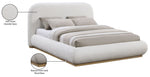Vaughn - Chenille Bed With Natural Base