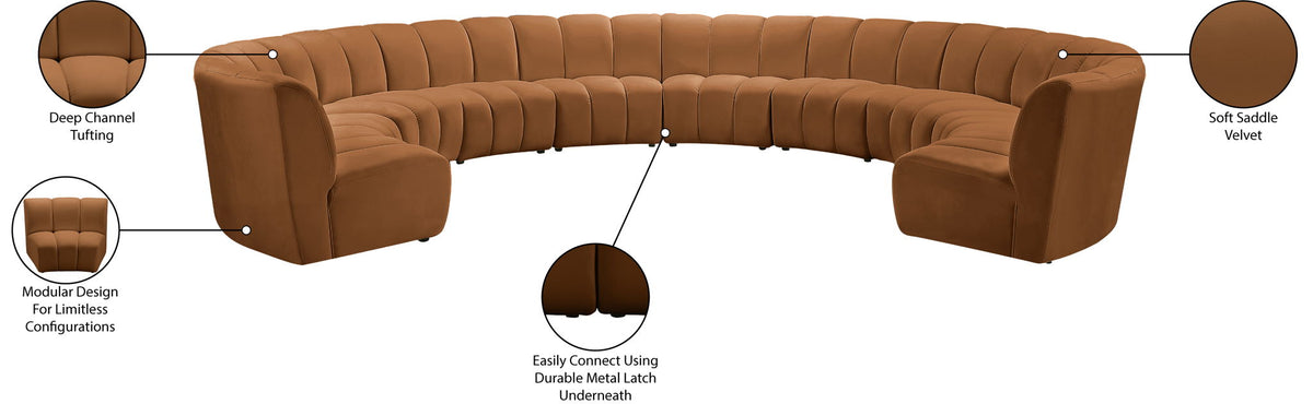 Infinity - 10 Piece Modular Sectional - Saddle