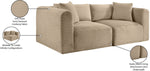 Shaggy - Fabric 2 Seat Modular Sofa