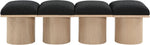 Pavilion - 4 Piece Modular Bench With Natural Base