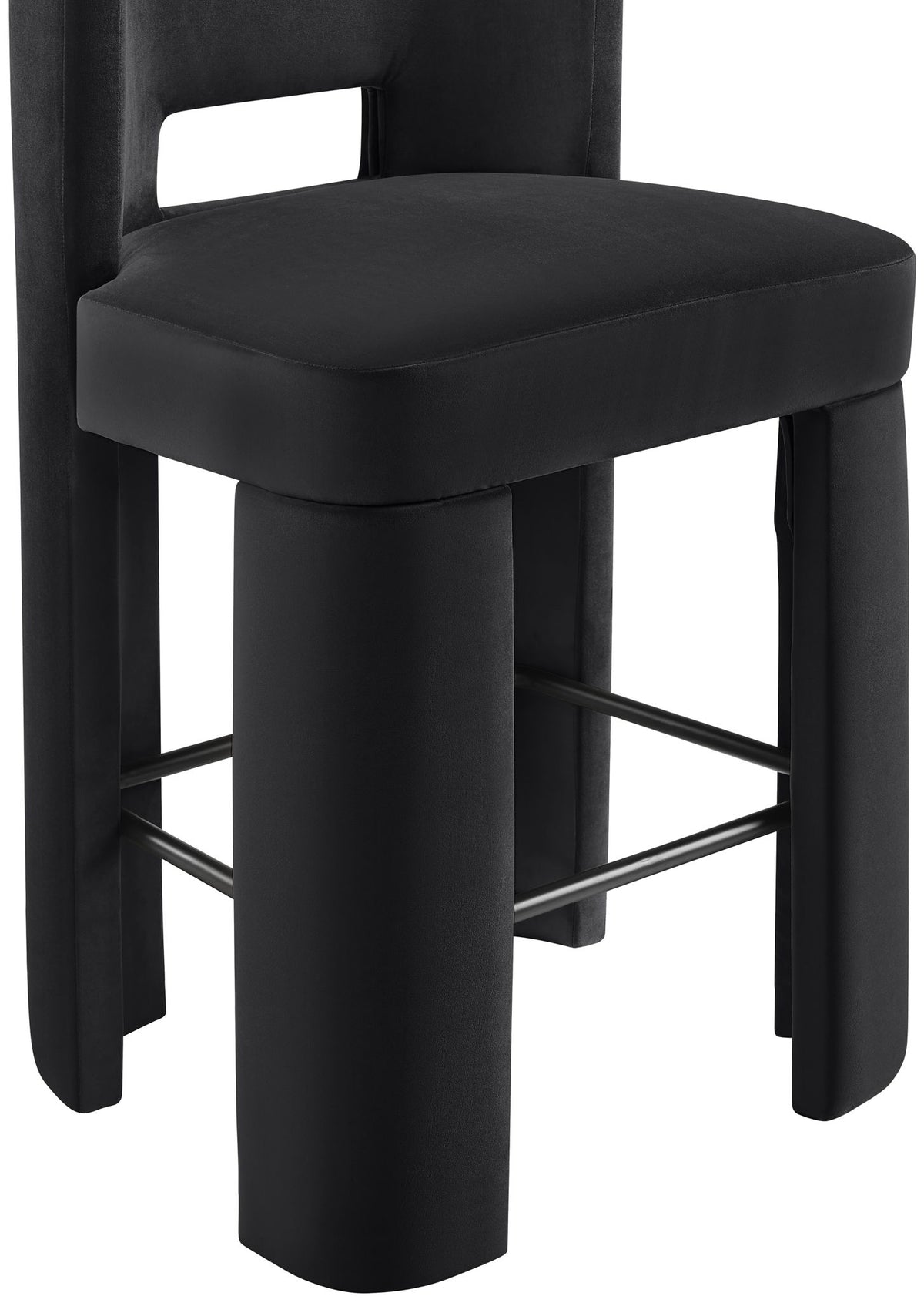 Zuno - Velvet Performance Fabric Upholstered Bar Stool (Set of 2)