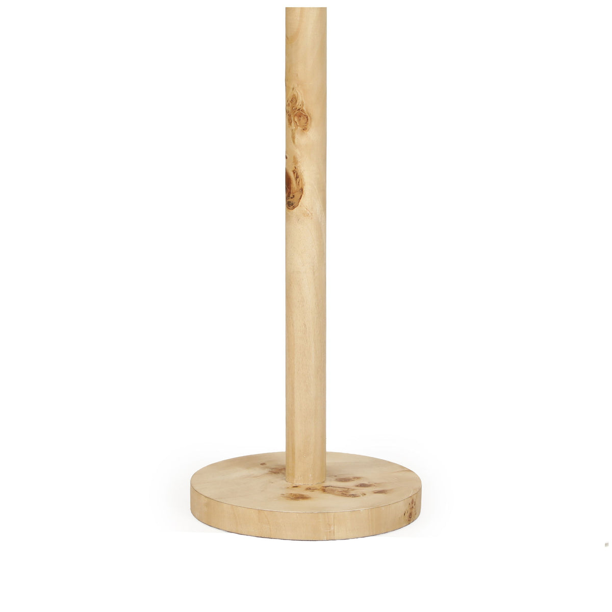 Lamia - Burl and Raffia Designer Table Lamp - Natural