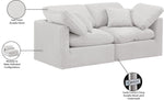 Indulge - Velvet 2 Seat Modular Sofa
