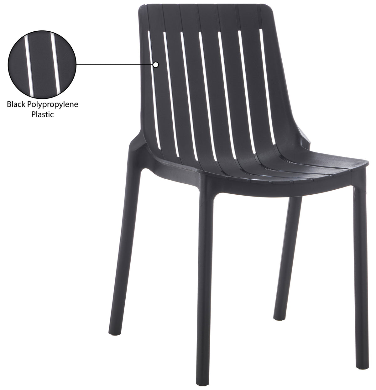 Marilla - Polypropylene Outdoor Patio Dining Chair (Set of 4)
