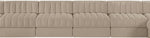 Rummi - Velvet Performance Fabric Upholstered 10 Piece Modular Sectional
