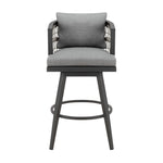 Zella - Outdoor Patio Swivel Counter Stool Set