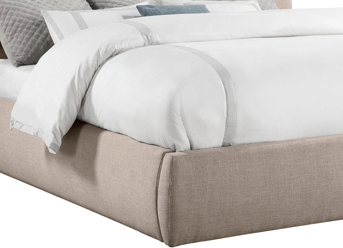Adam - Linen Fabric Bed With 70.5" Headboard