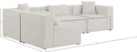 Cube - Linen 4 Piece Modular Corner Sectional