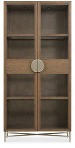 Sonnet - Display Cabinet - Dark Gray / Light Brown